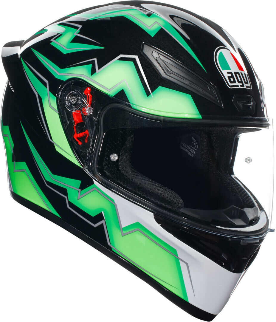 AGV K-1 S Kripton Casco - Negro Verde (2XL)