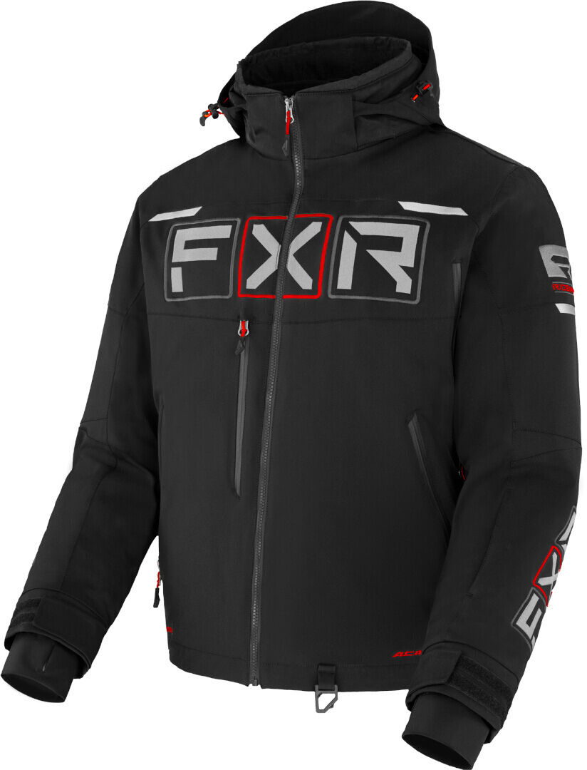 FXR Maverick 2-in-1 Chaqueta para moto de nieve - Negro Rojo (L)