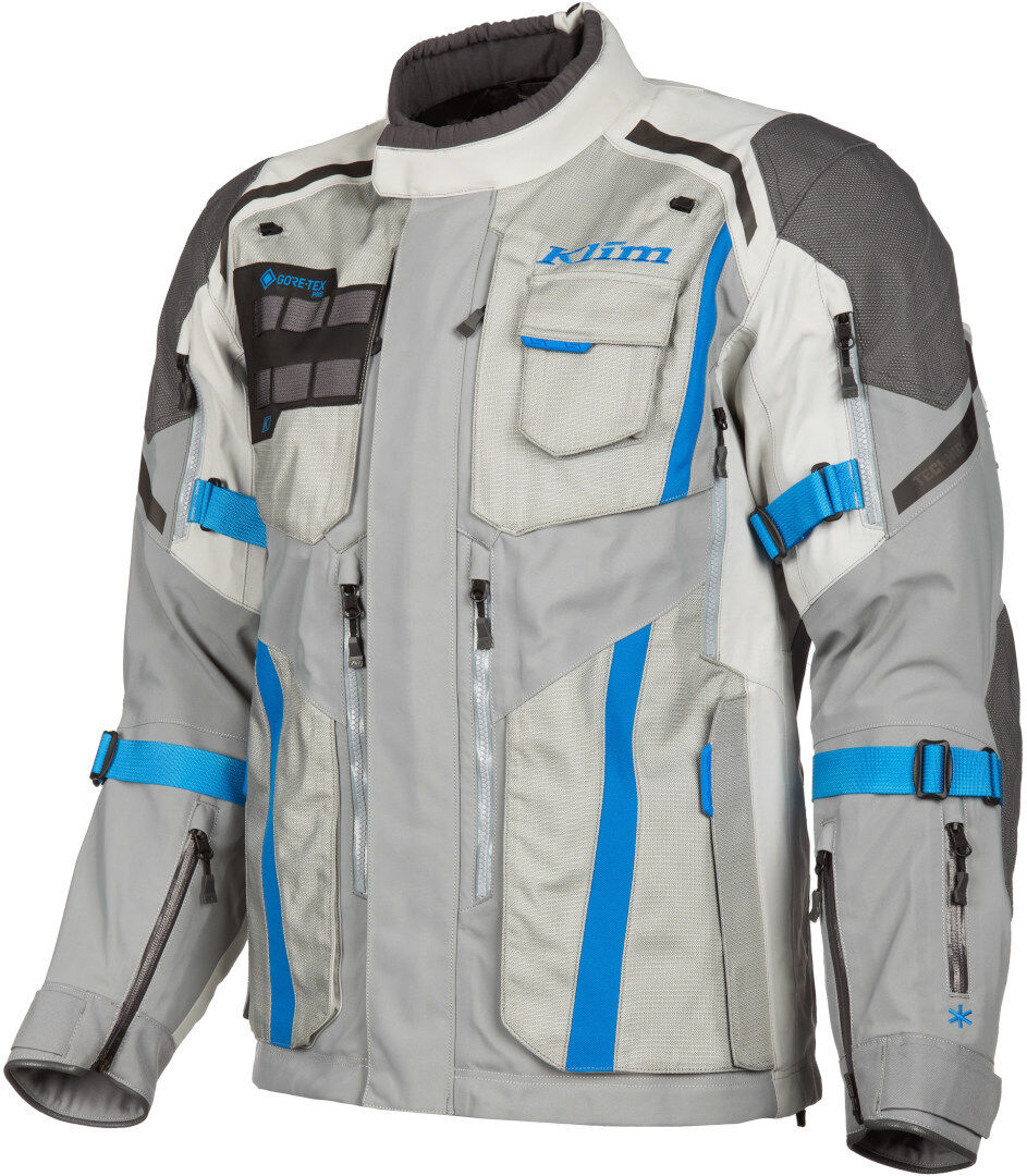 Klim Badlands Pro 2023 Chaqueta textil de motocicleta - Gris Azul (2XL)