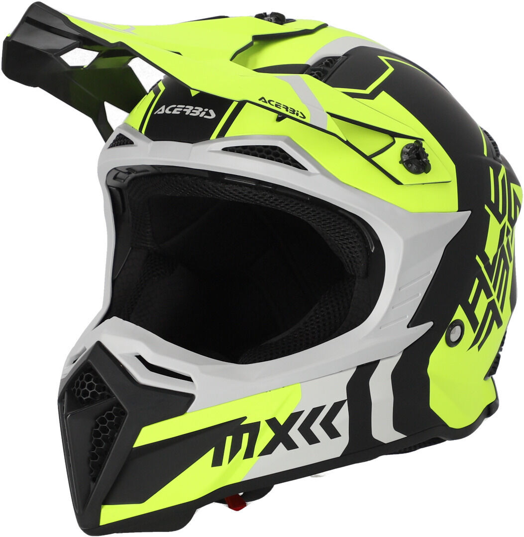 Acerbis Profile 5 Casco de motocross - Negro Amarillo (L)