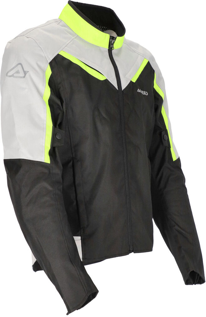 Acerbis X-Mat Chaqueta textil de motocicleta - Gris Amarillo (S)