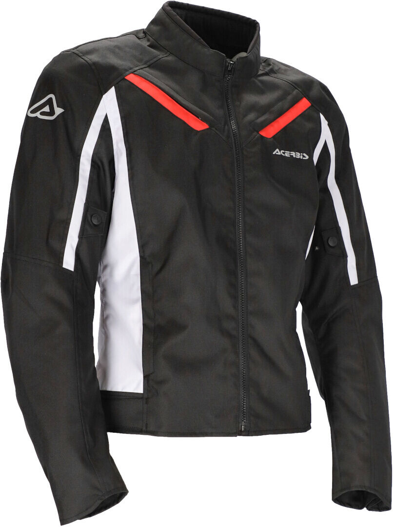 Acerbis X-Mat Chaqueta textil de motocicleta - Negro Rojo (3XL)