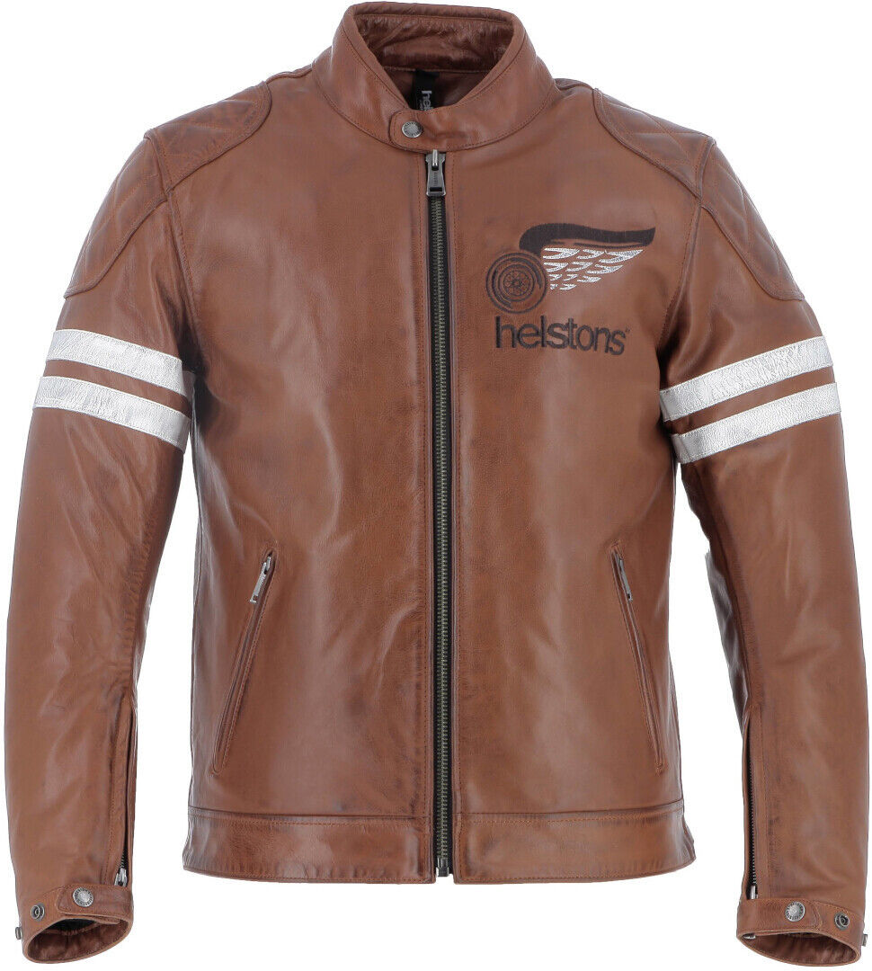 Helstons Jake Speed Chaqueta de cuero de motocicleta - Marrón (2XL)