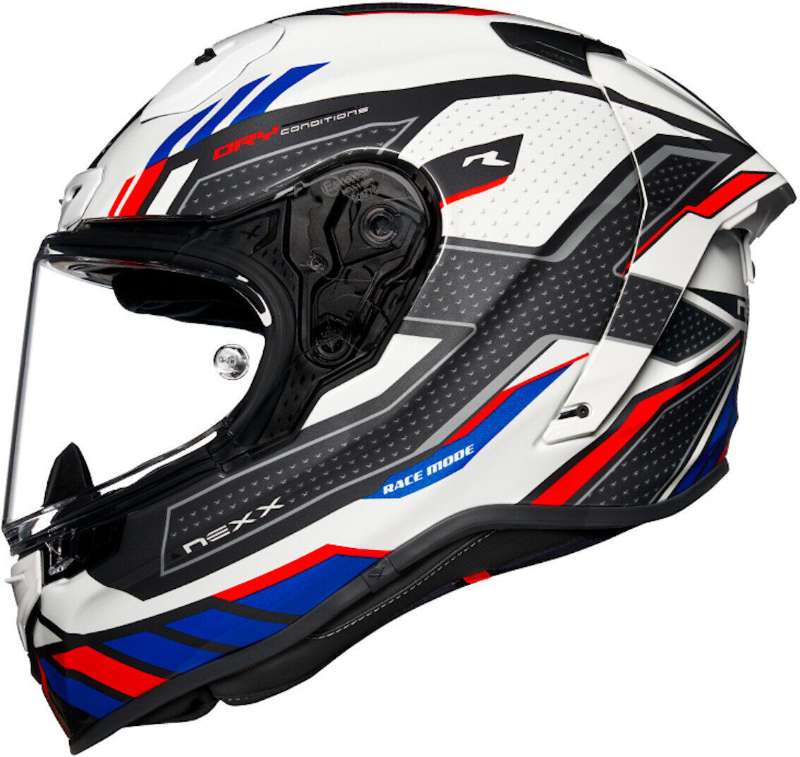 NEXX X.R3R Precision Casco - Blanco Rojo Azul (2XL)