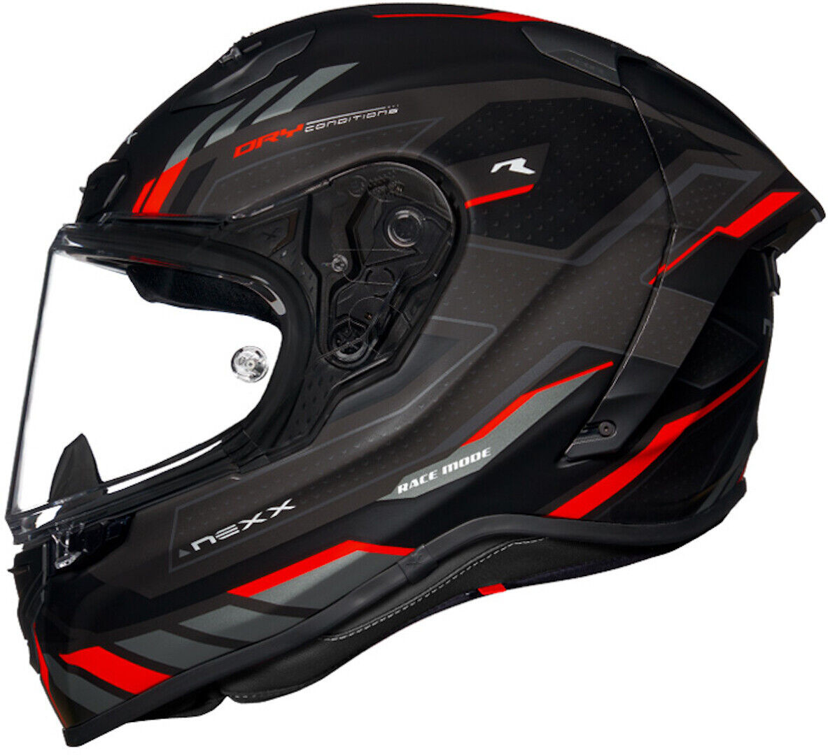 NEXX X.R3R Precision Casco - Negro Rojo (L)