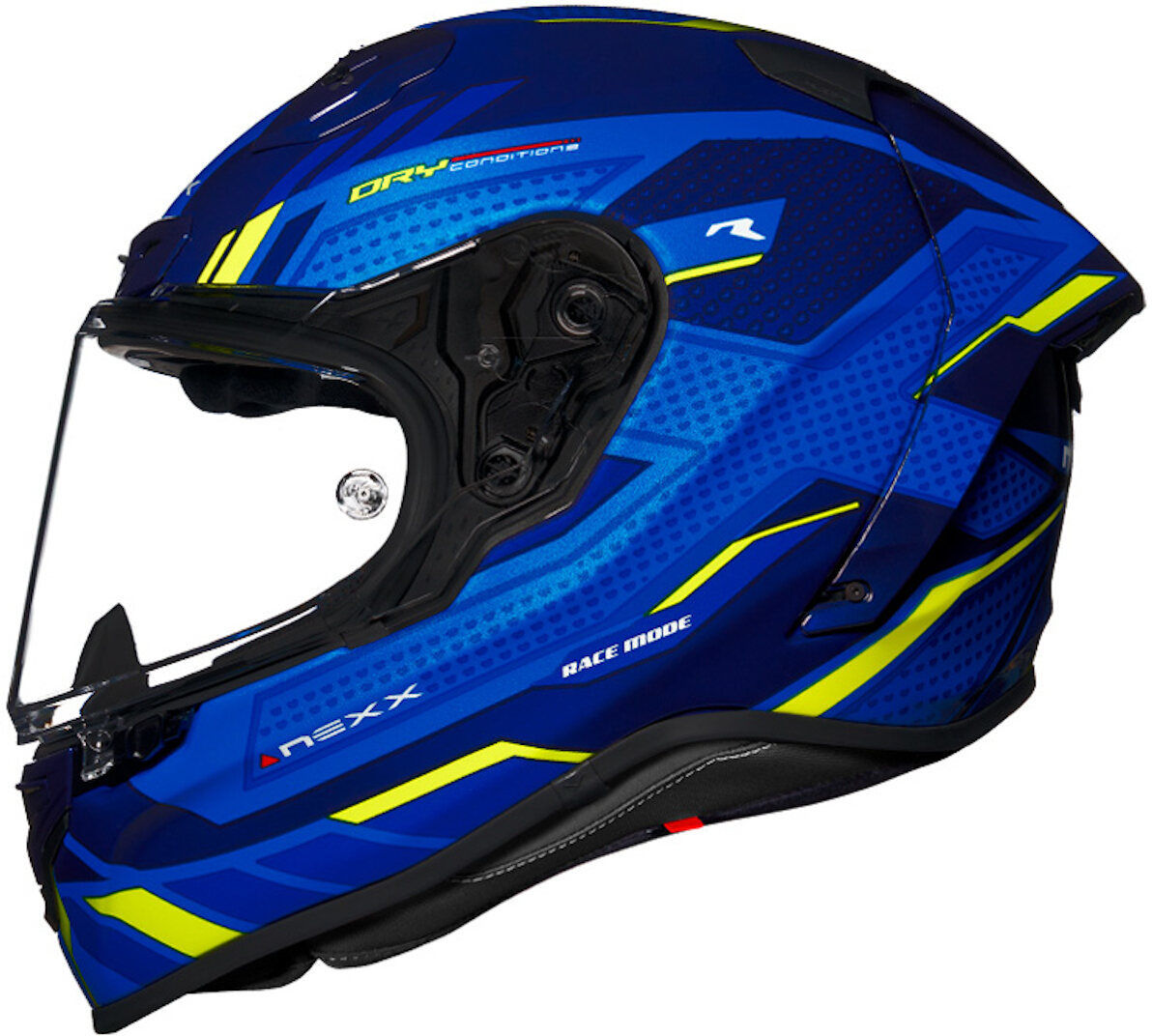 NEXX X.R3R Precision Casco - Azul Amarillo (XL)