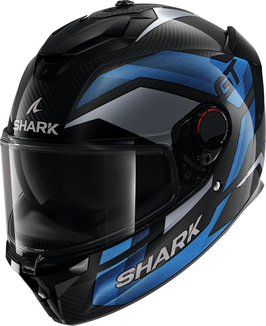 Shark Spartan GT Pro Ritmo Carbon Casco - Negro Gris Azul (2XL)