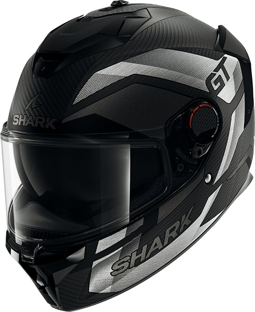 Shark Spartan GT Pro Ritmo Carbon Casco - Negro Gris (2XL)