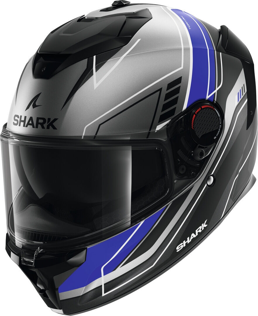 Shark Spartan GT Pro Toryan Casco - Negro Gris Azul (M)