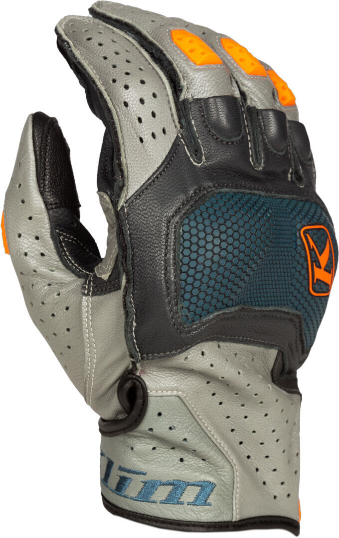 Klim Badlands Aero Pro Short 2023 Guantes de moto - Gris Azul (L)