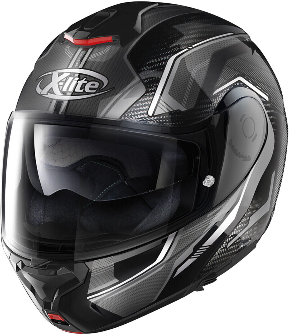 X-Lite X-1005 Ultra Carbon Alchemix N-Com Casco - Negro Gris (2XL)