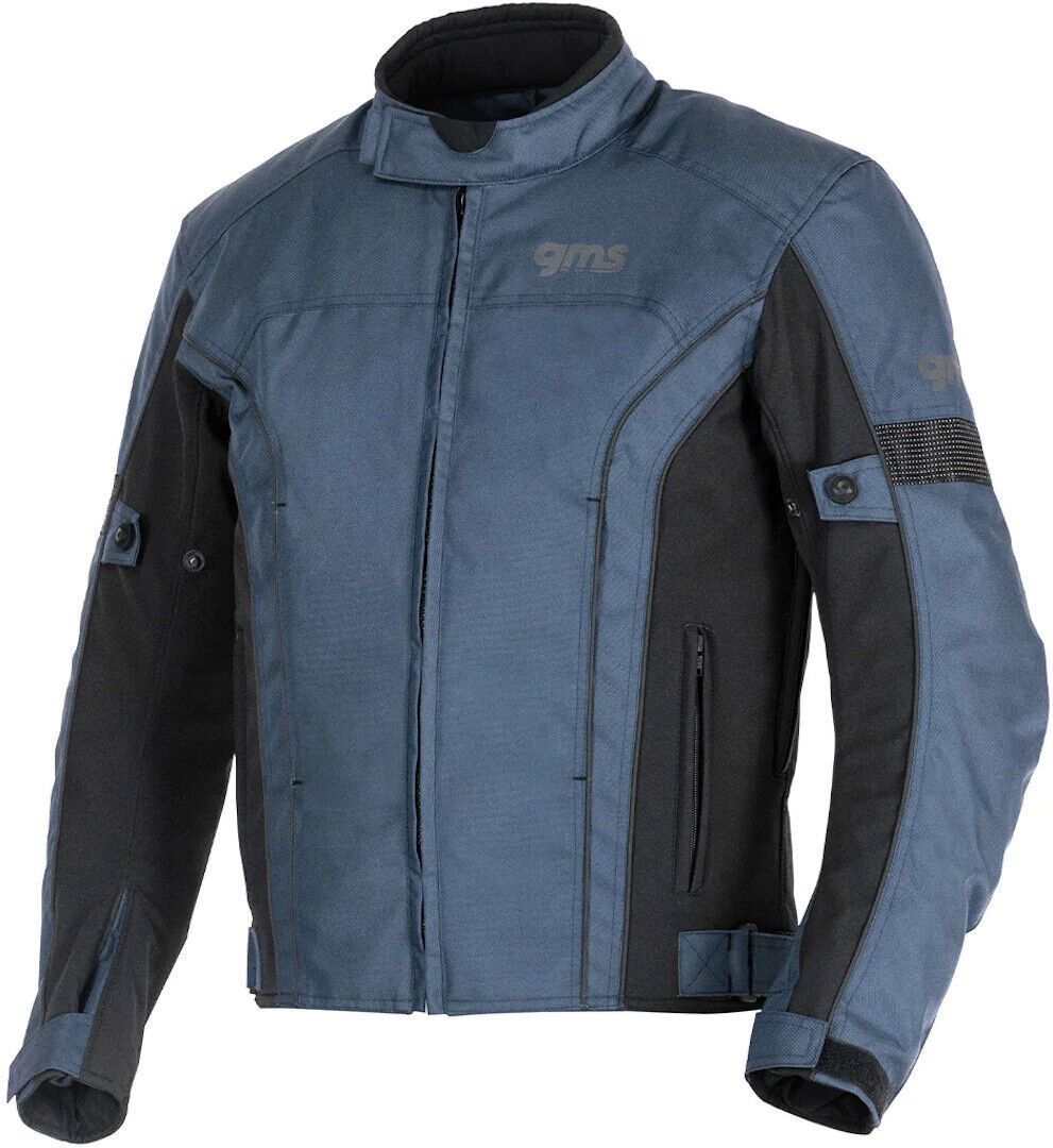 gms Lagos Chaqueta textil impermeable para motocicleta - Negro Azul (S)