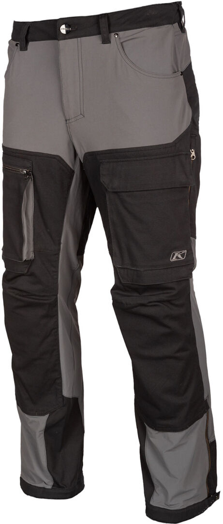Klim Switchback Cargo 2023 Pantalones textiles de motocicleta - Negro Gris (32 34)