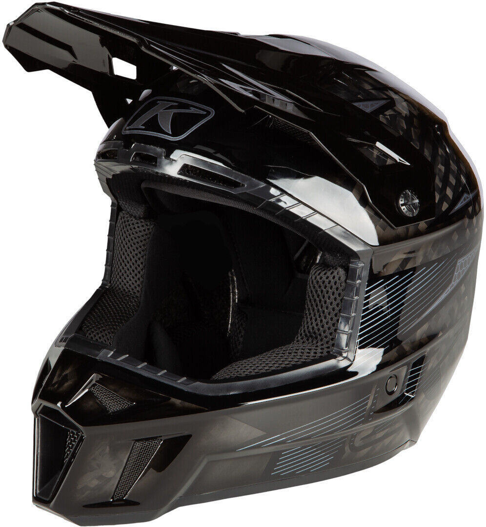 Klim F3 Carbon Pro Casco de motocross - Negro Carbono (XS 52)