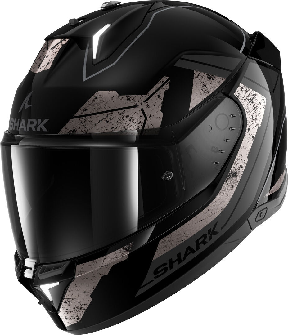 Shark Skwal i3 Rhad Casco - Negro Gris Plata (XL)