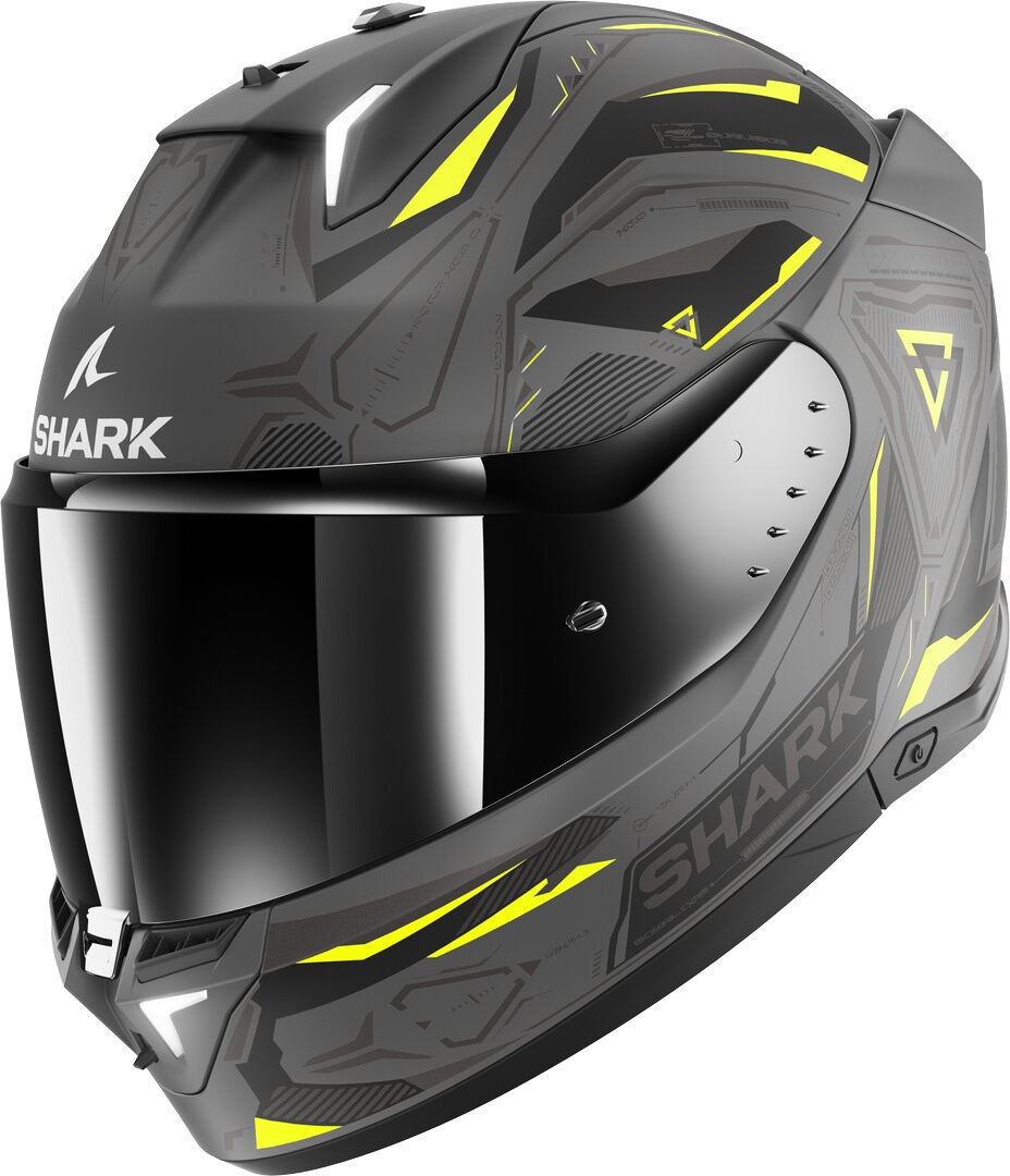 Shark Skwal i3 Linik Casco - Gris Amarillo (XL)