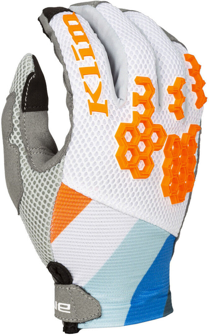 Klim Mojave 2023 Guantes de motocross - Blanco Naranja (2XL)