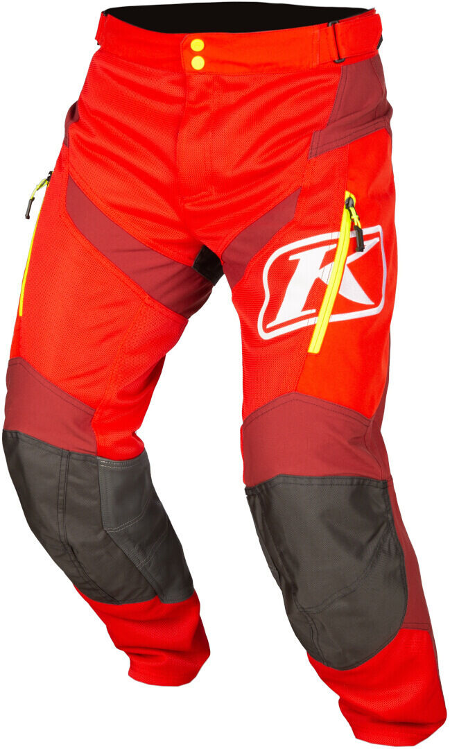 Klim Mojave In The Boot 2023 Pantalones de motocross - Negro Rojo (33 40)