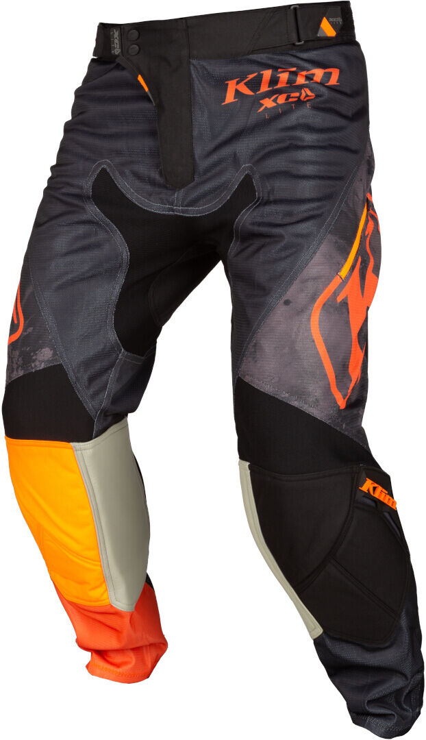 Klim XC Lite Corrosion Pantalones de motocross - Gris Naranja (28 31)