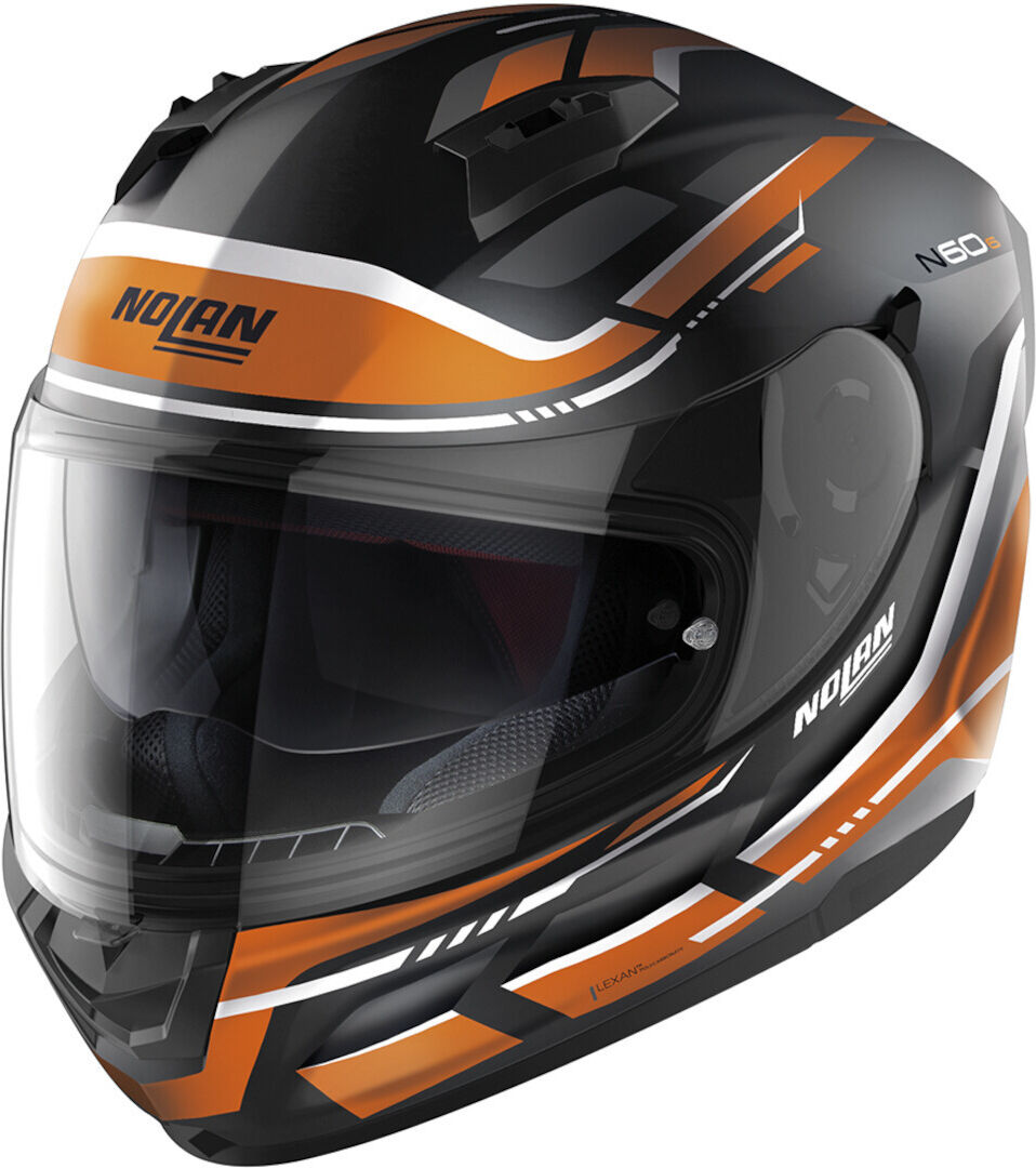 Nolan N60-6 Lancer Casco - Negro Naranja (M)