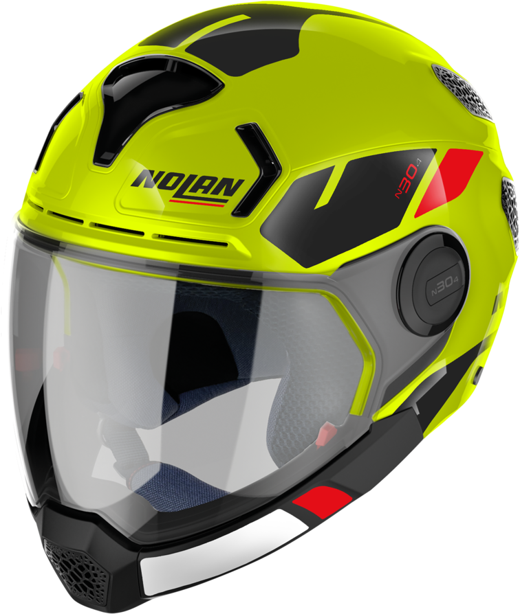 Nolan N30-4 VP Blazer Casco - Negro Amarillo (S)