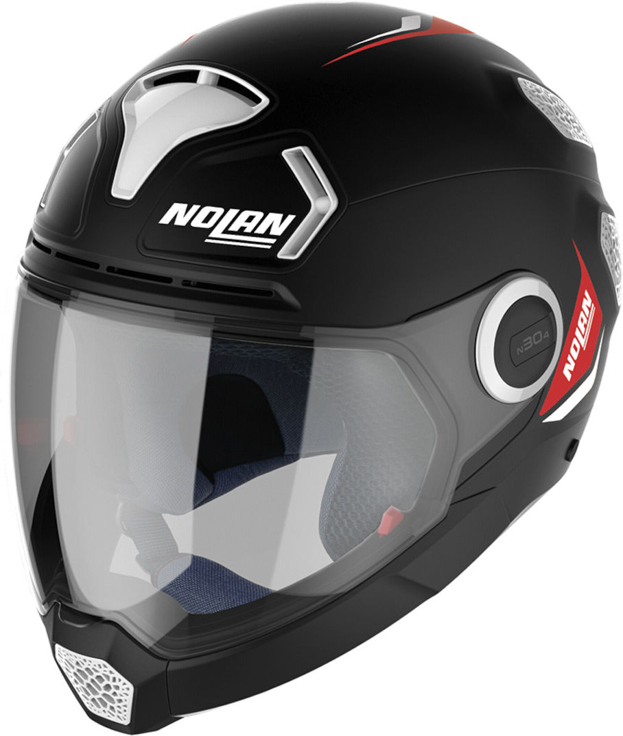 Nolan N30-4 VP Inception Casco - Negro Blanco (2XL)