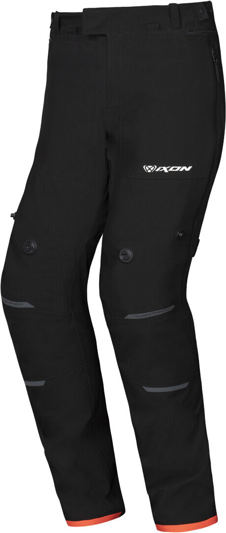 Ixon M-Skeid Pantalones textiles de moto - Negro Rojo (XL)