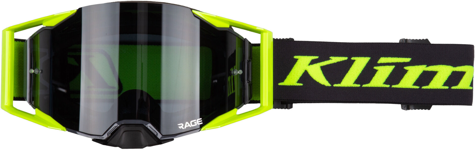 Klim Rage Gafas de motocross - Gris Amarillo (un tamaño)