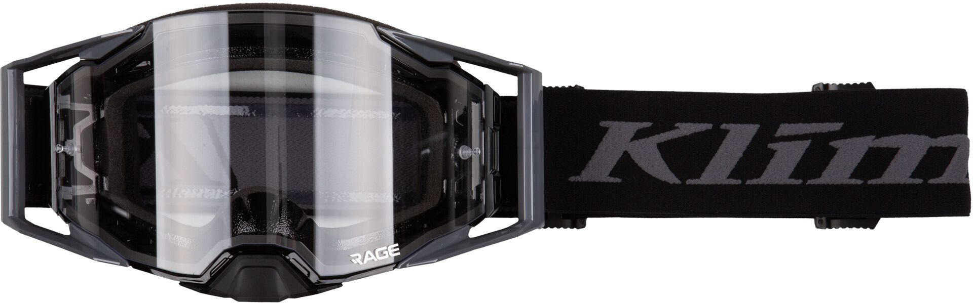 Klim Rage Gafas de motocross - Negro Gris (un tamaño)