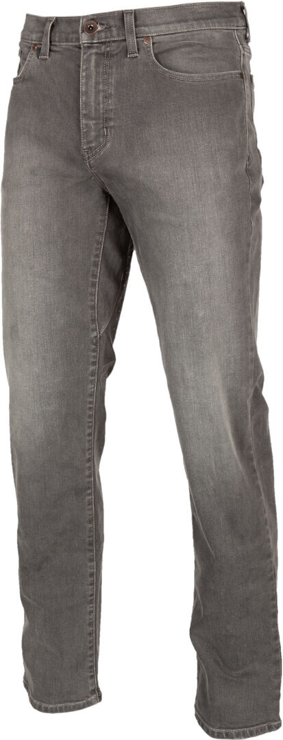 Klim Unlimited Straight Stretch Denim Vaqueros de moto - Gris (30 34)