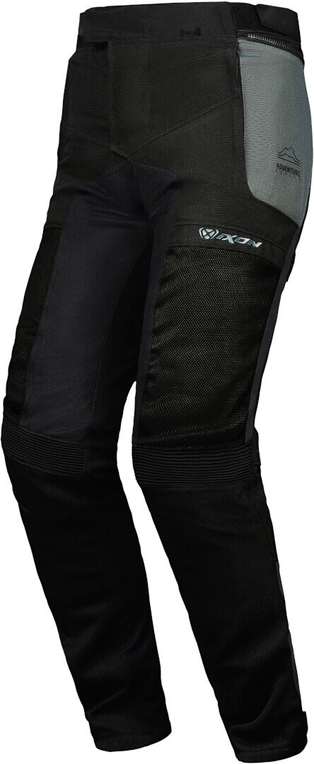 Ixon M-Njord Pantalones textiles de motocicleta para damas - Negro Verde (2XL)