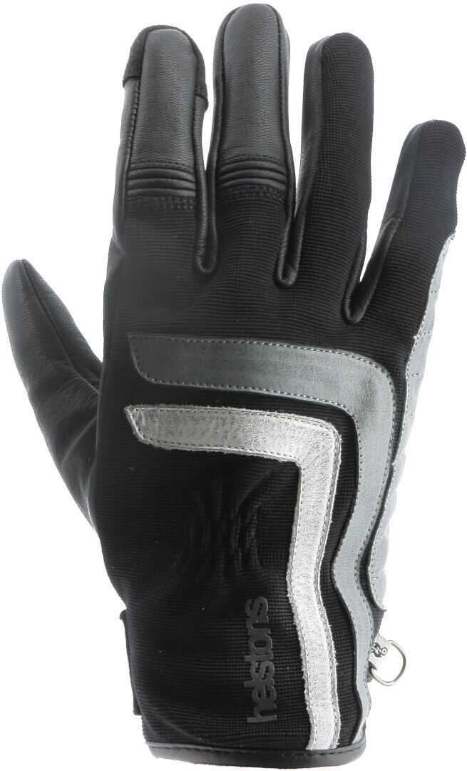 Helstons Jeff Guantes de motocicleta - Negro Gris Blanco (M L)