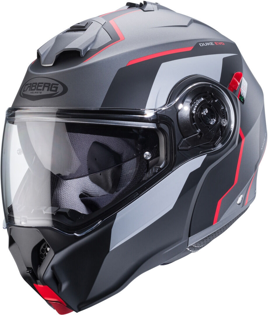 Caberg Duke Evo Move Casco - Negro Gris Rojo (L)