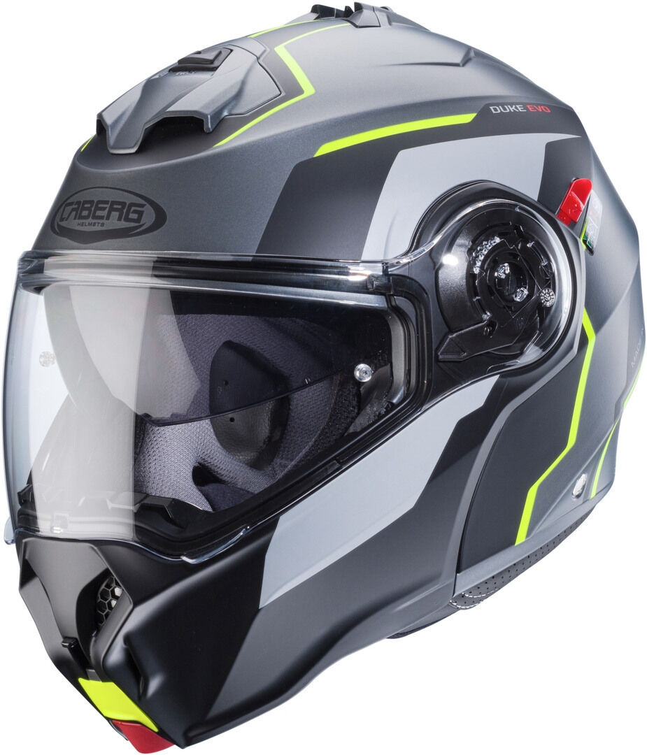 Caberg Duke Evo Move Casco - Gris Amarillo (XL)