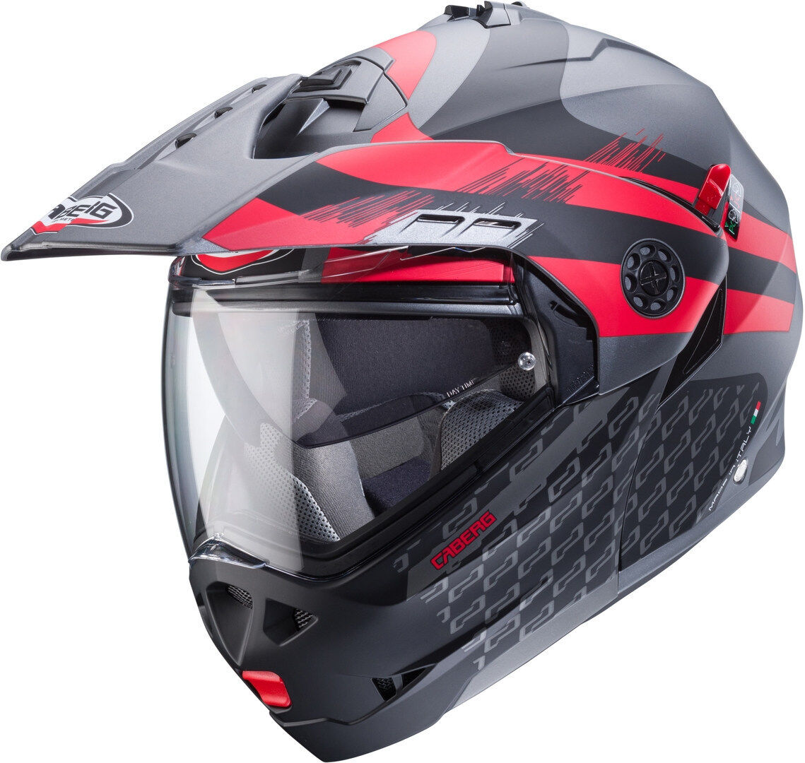 Caberg Tourmax X Sarabe Casco - Negro Gris Rojo (XL)