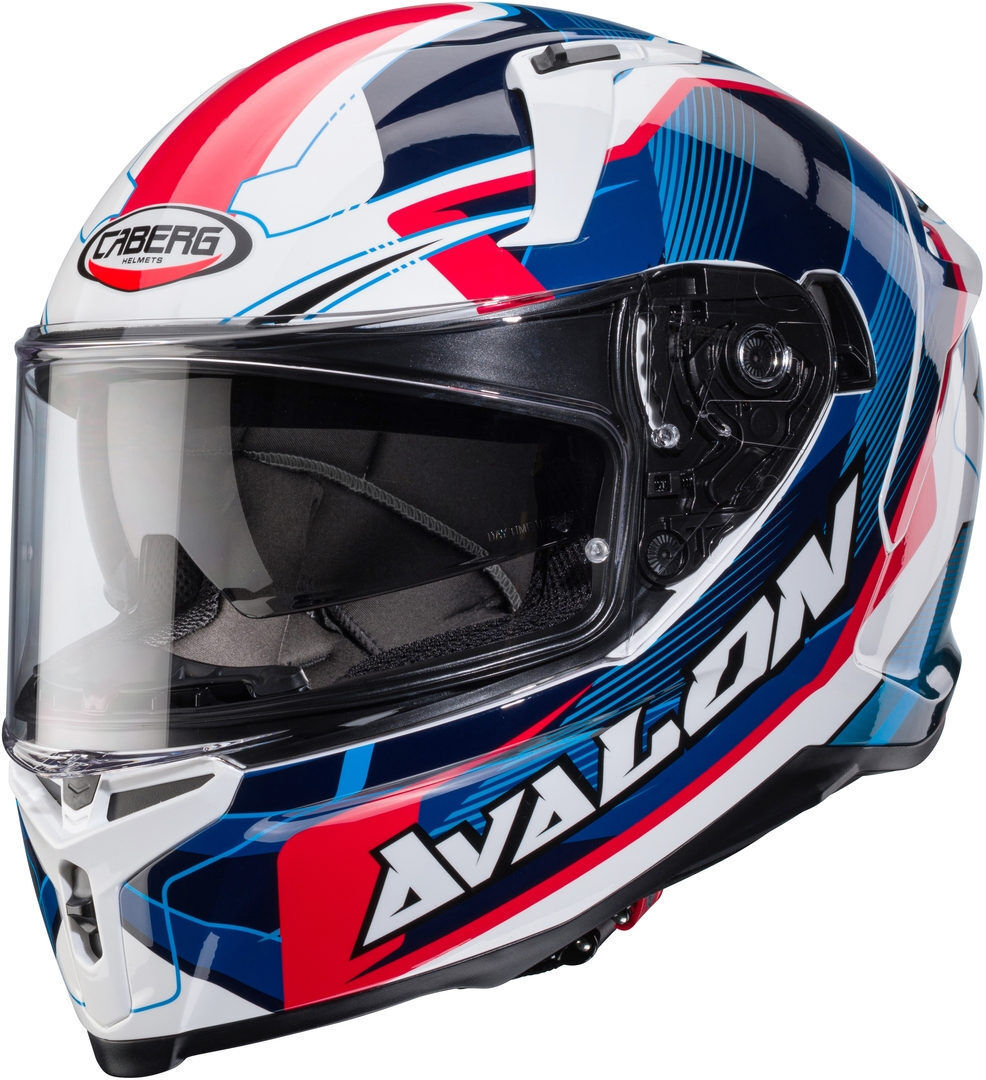 Caberg Avalon X Optic Casco - Blanco Rojo Azul (XL)