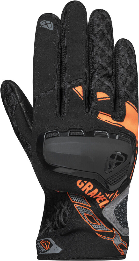 Ixon Gravel Air Guantes de motocicleta - Negro Naranja (4XL)