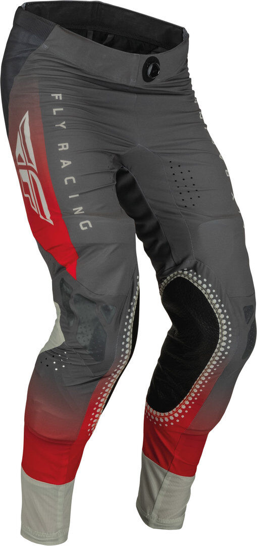 FLY Racing Lite 2023 Pantalones de motocross - Gris Rojo (30)