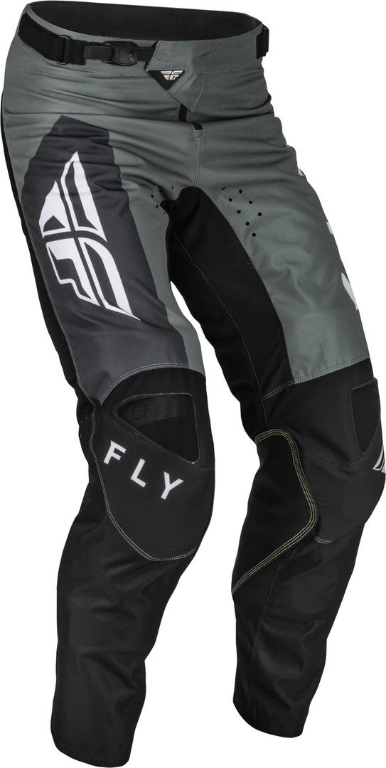 FLY Racing Kinetic Jet Pantalones de motocross - Negro Gris (30)