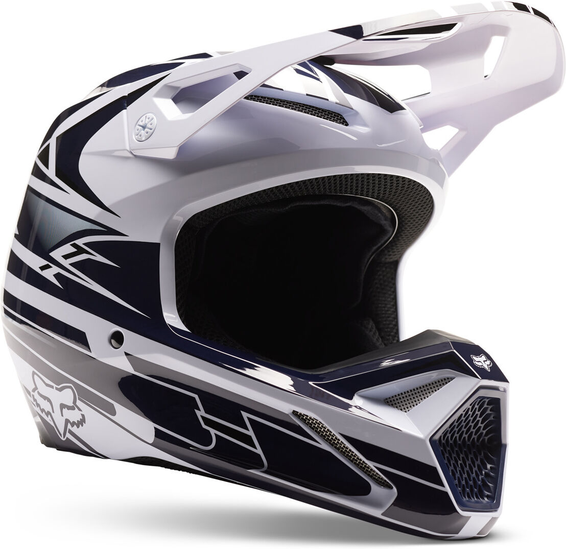 Fox V1 GOAT Strafer Mips Casco de motocross - Azul (2XL)