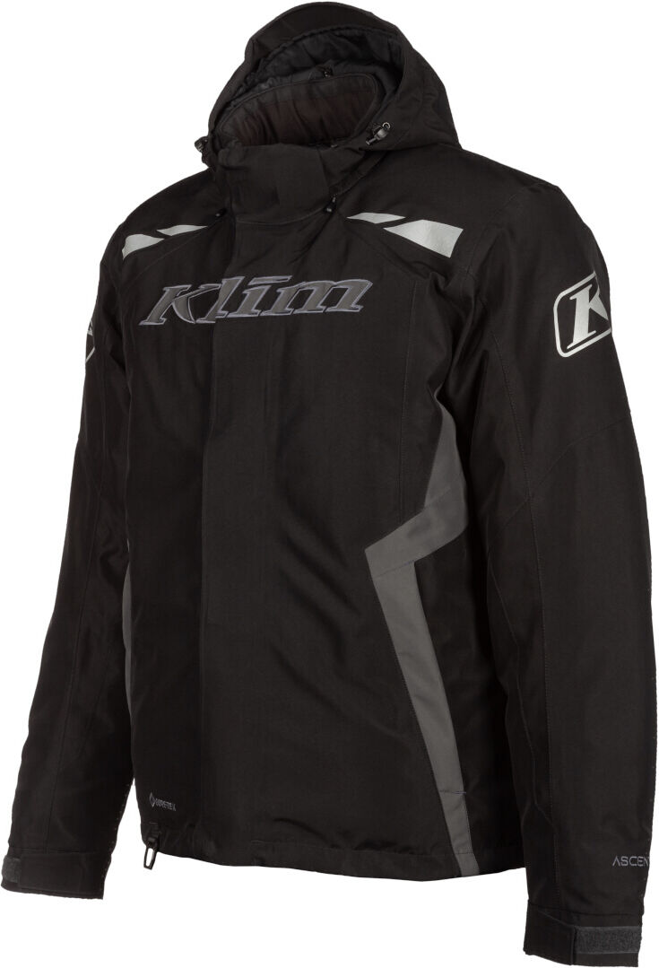 Klim Rift Chaqueta para moto de nieve - Negro Gris (XL)