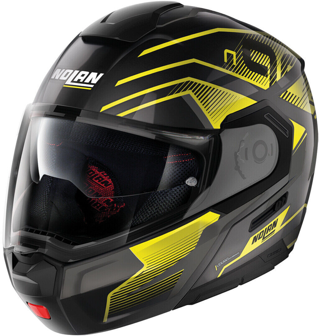 Nolan N90-3 Comeback 2023 N-Com Casco - Negro Amarillo (M)