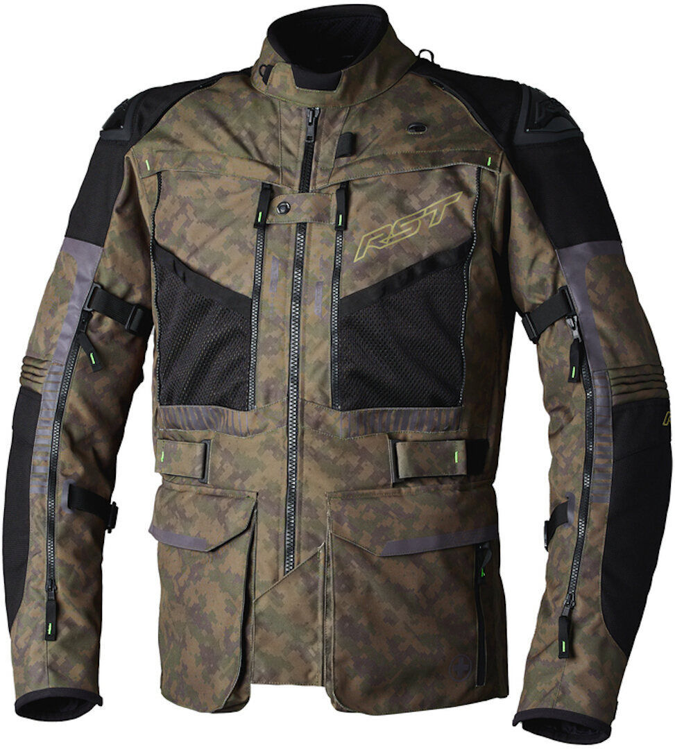 RST Ranger Chaqueta textil de motocicleta - Verde Marrón (2XL)