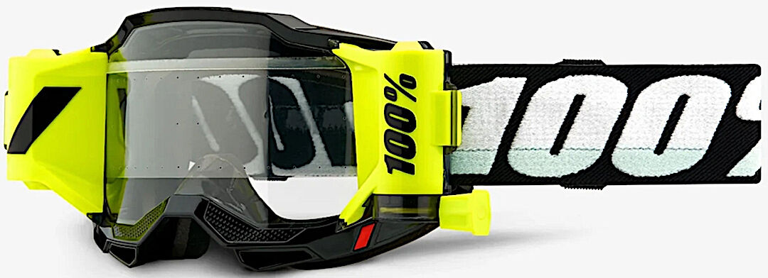 100% Armega Forecast Gafas de motocross - Negro Blanco
