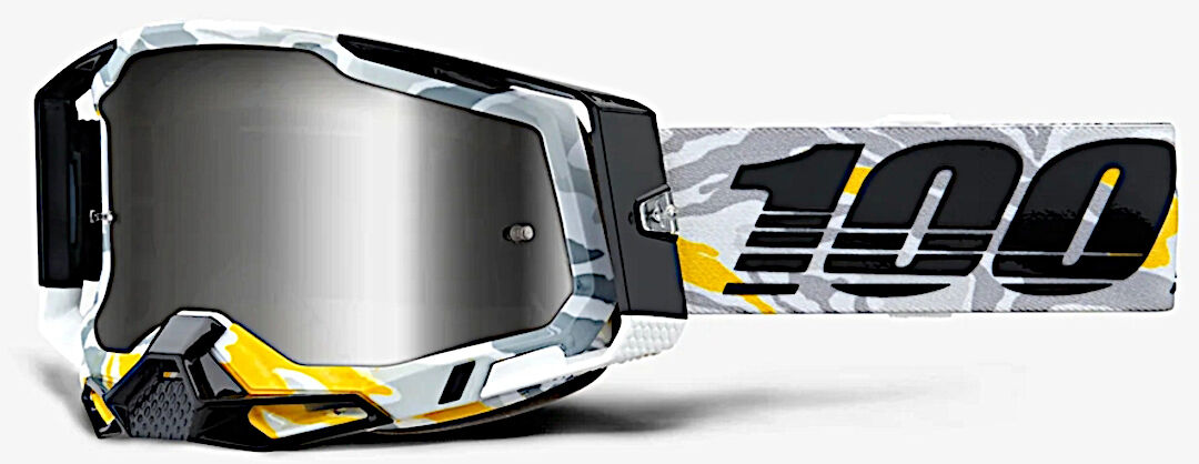 100% Racecraft II Korb Gafas de motocross - Negro Gris Verde Marrón