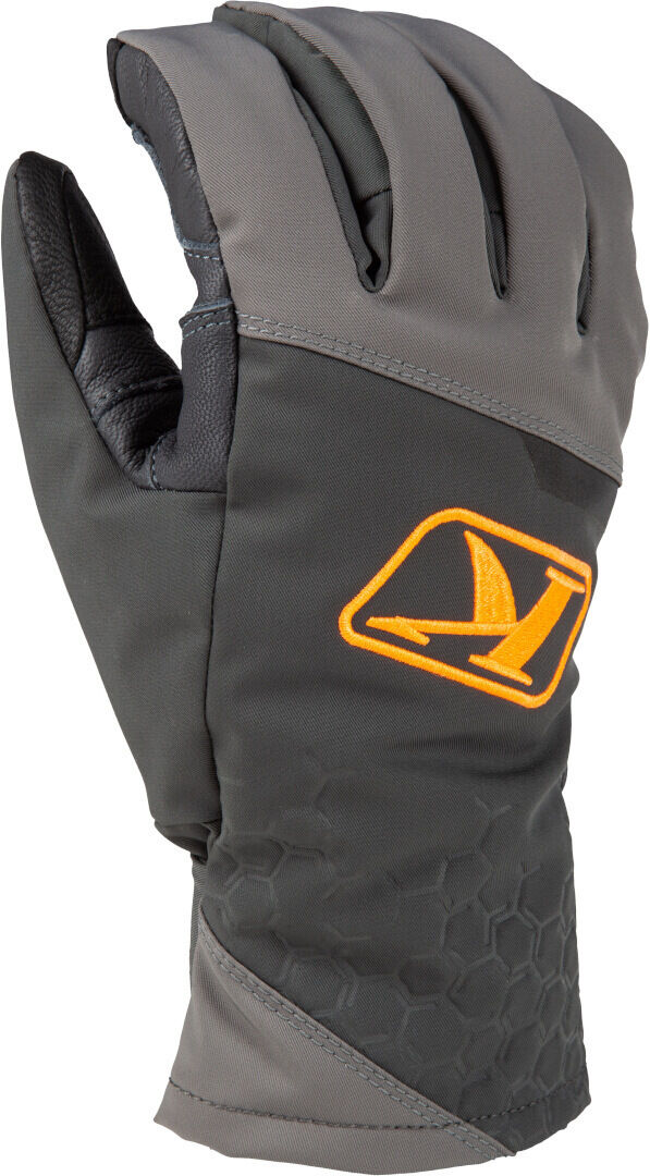 Klim PowerXross Guantes para motos de nieve - Gris Naranja (3XL)