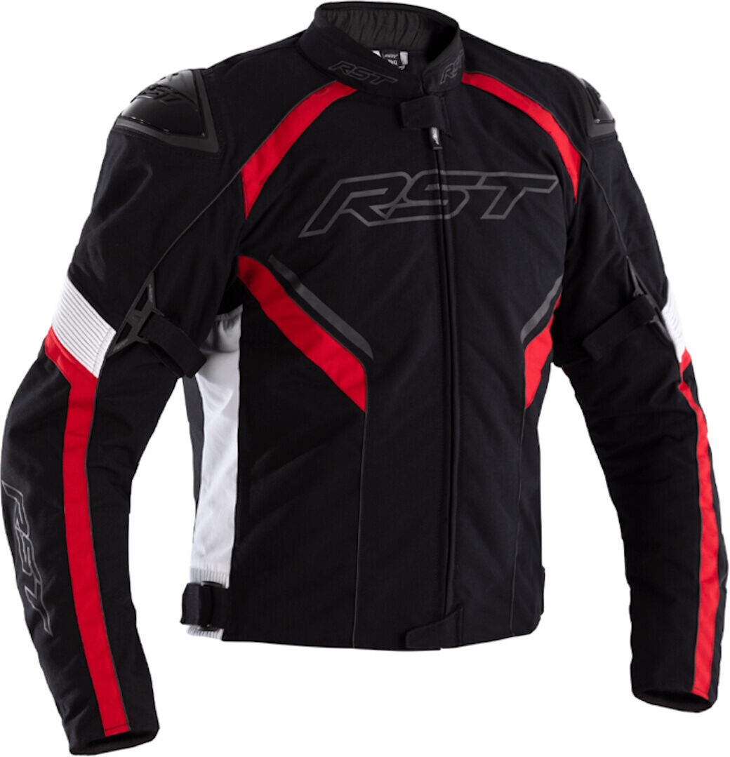 RST Sabre Chaqueta textil de motocicleta - Negro Rojo (3XL)