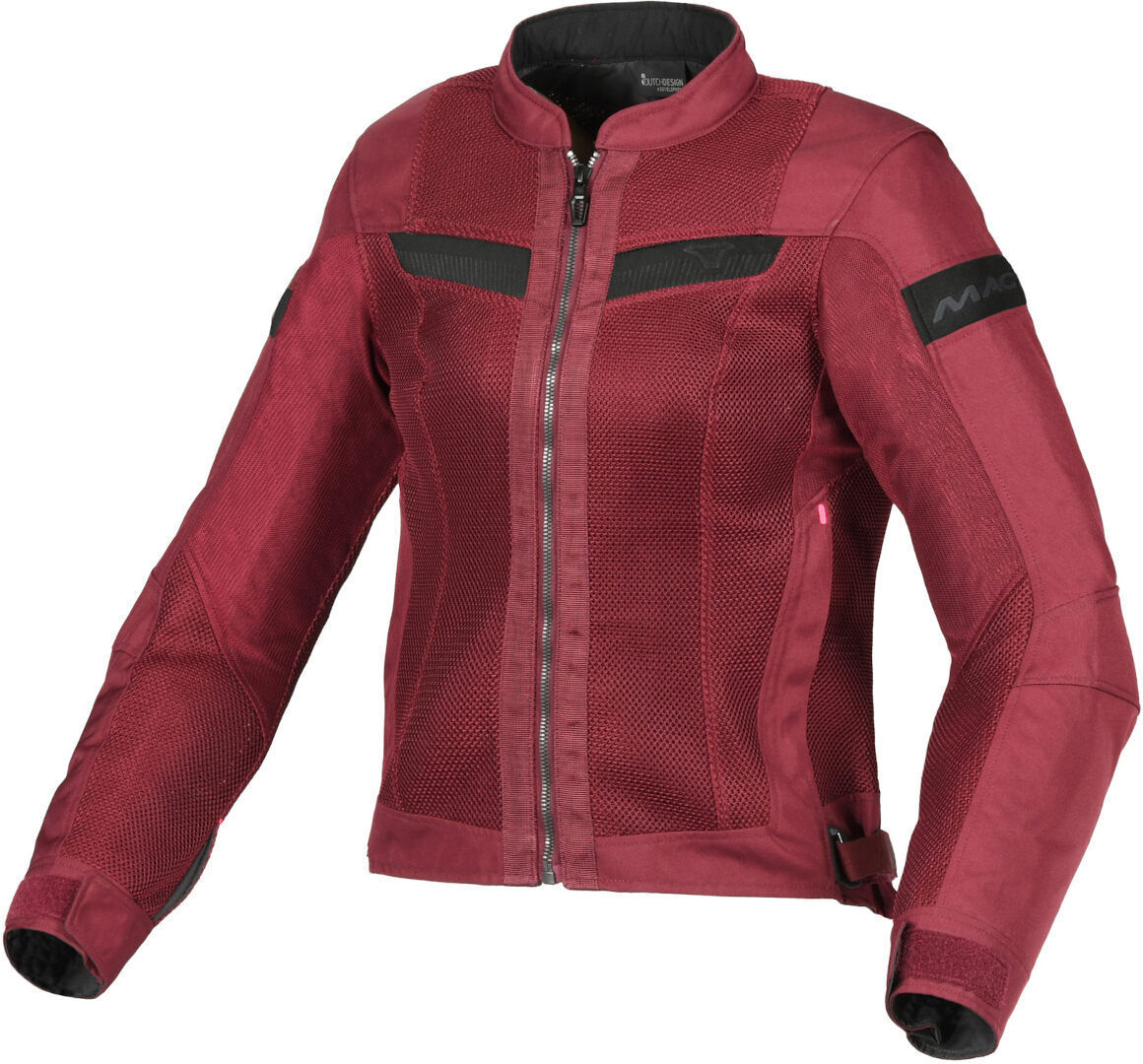 Macna Velotura Chaqueta textil de motocicleta para damas - Rojo (XS)