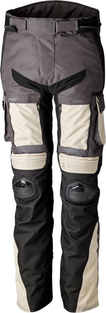 RST Pro Series Ranger Pantalones textiles de motocicleta - Negro Gris Beige