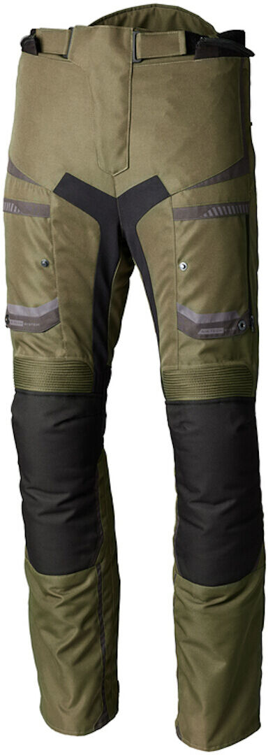 RST Pro Series Maverick Evo Pantalones textiles de motocicleta - Verde Marrón (XL)